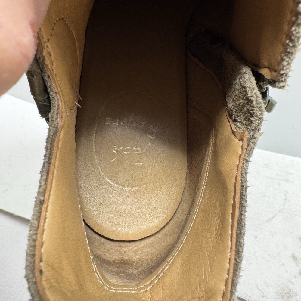 Jack Rogers Womens Peyton Ankle Booties Brown Leather Upper Side Zipper Size 6.5 - Picture 8 of 9